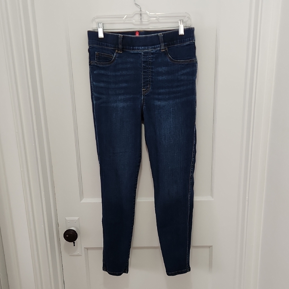 Spanx Women's Pull-On High Rise Ankle Skinny Leg Jeans Size Large